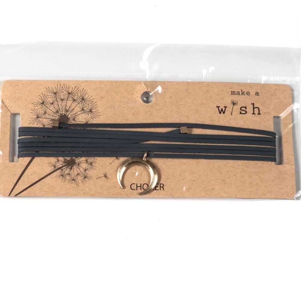 GREY MULTI BAND WITH MOON CHOKER